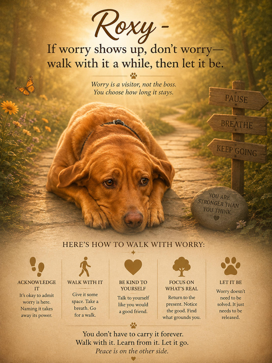 Roxy — Walk With Worry poster